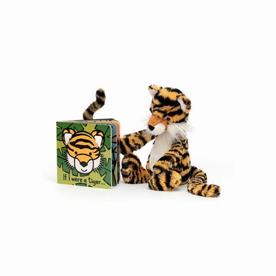 Jellycat If I Were A Tiger and Bashful Tiger Medium New Zealand | BTXKO8567